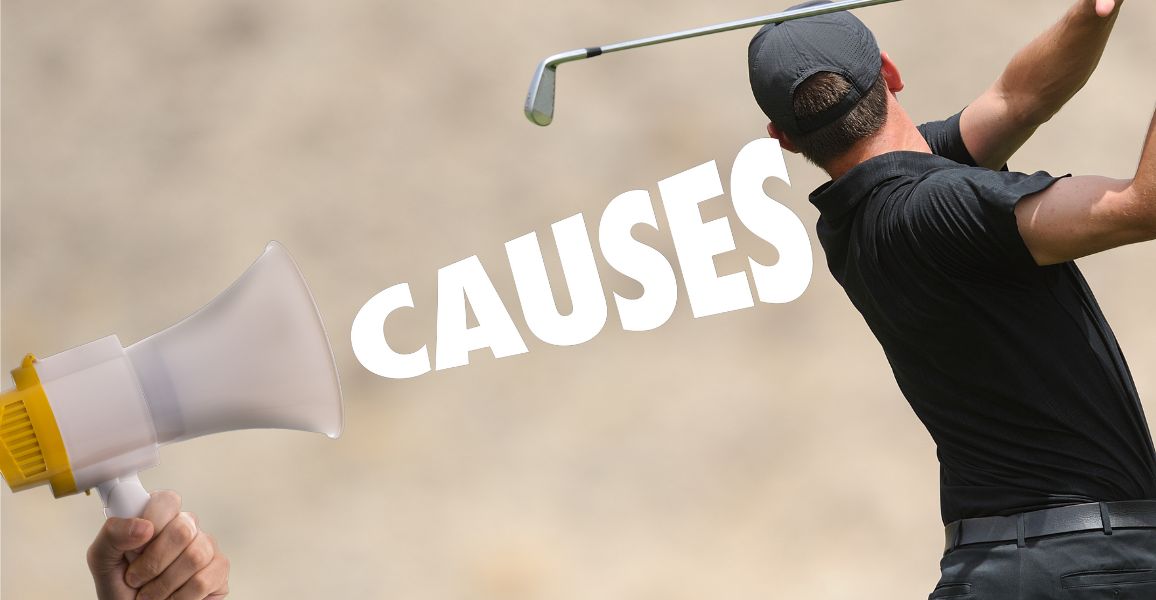 What causes a double cross in golf