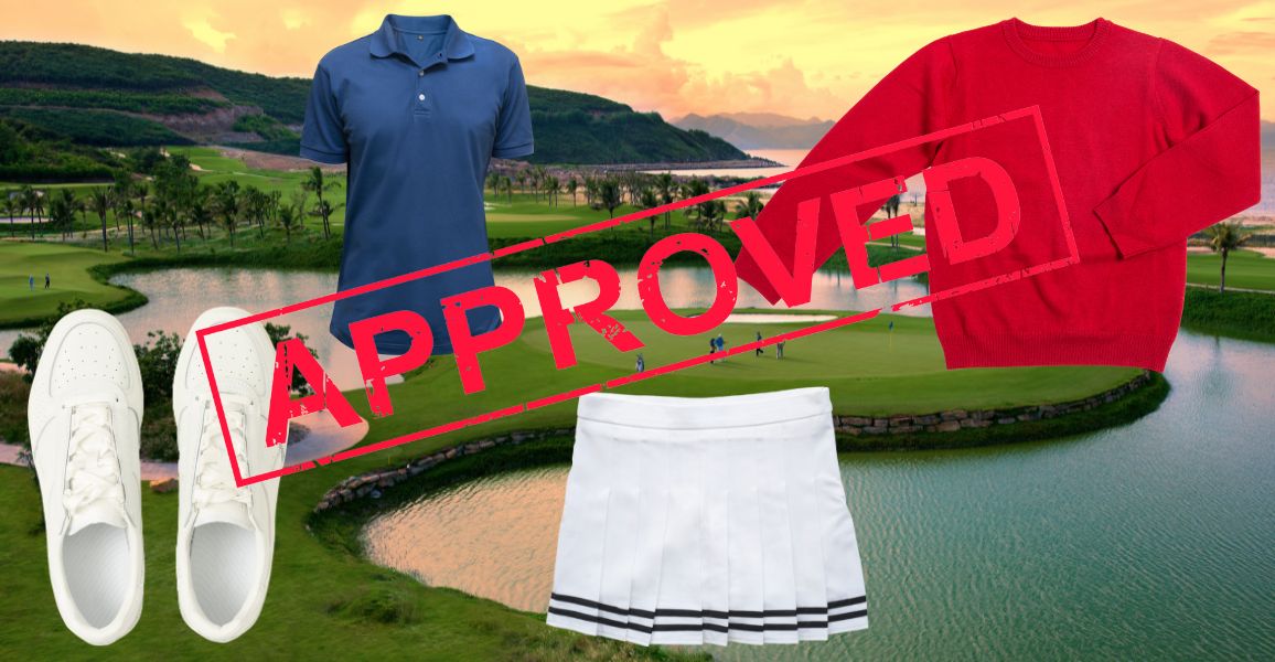 Bunch of clothes women can wear to the golf course